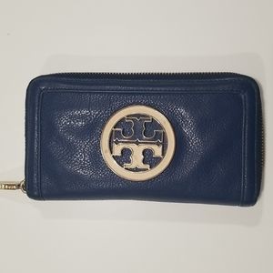 Tory Burch Amanda Zip Continental Leather Wallet